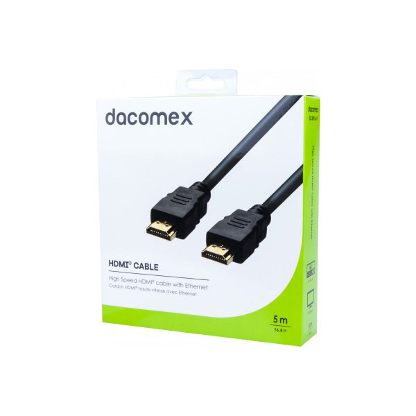 DACOMEX Cordon HDMI haute vitesse avec Ethernet - 5 m