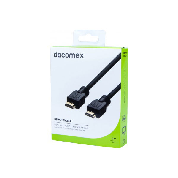 DACOMEX Cordon HDMI haute vitesse avec Ethernet - 1 m