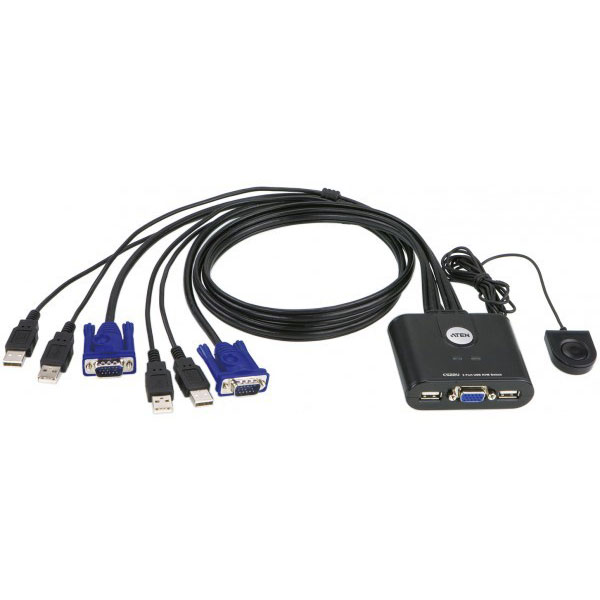 Aten CS22U Switch KVM VGA/USB Multiplateformes