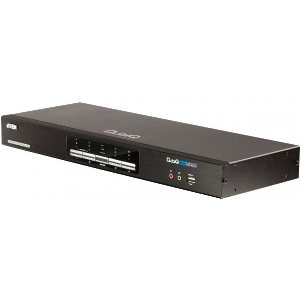 Aten CS1644A switch KVM double cran DVI/USB+audio 4 ports