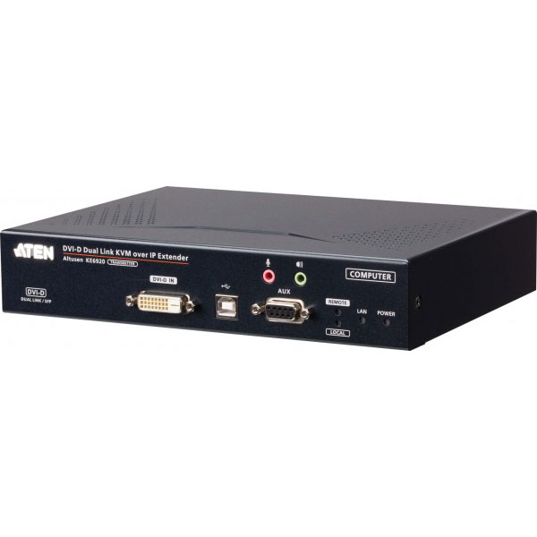 Aten metteur kvm 2k dvi-d dual link sur ip avec double sfp