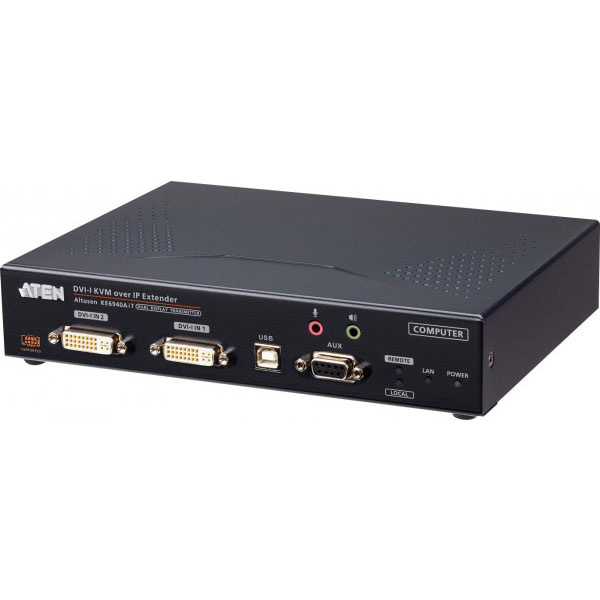 Aten metteur kvm double affichage dvi-i sur ip avec accs  internet