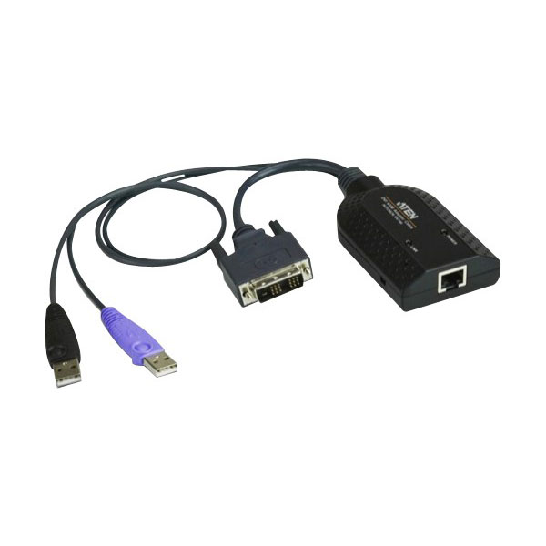 Aten adaptateur kvm de support virtuel dvi usb avec prise en charge des smart card