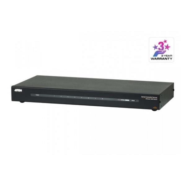 Aten serveur console srie  8 ports avec double alimentation/rseau local