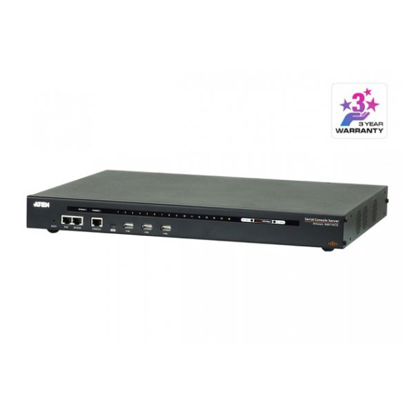 Aten serveur console srie  16 ports avec double alimentation/rseau local