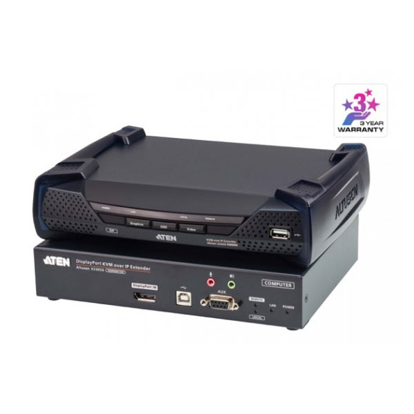 Aten systme d'extension kvm un affichage displayport 4k sur ip
