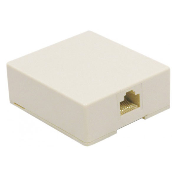 Exc 270020 boitier de prise de courant rj-45 gris