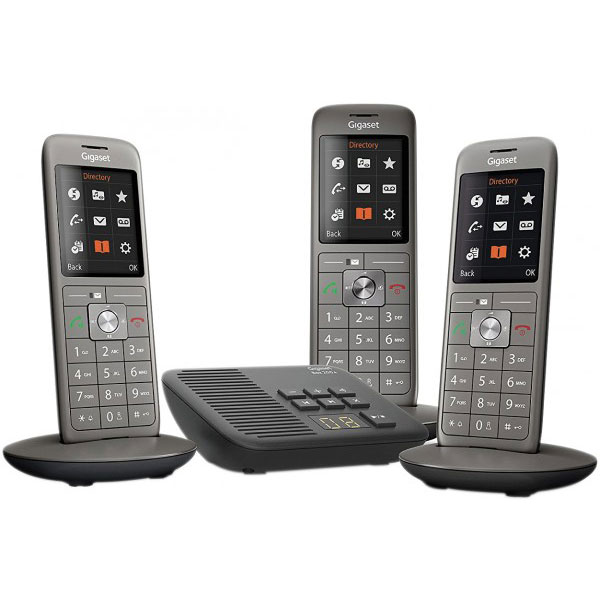 Gigaset cl660a trio tlphone analog/dect identification de l'appelant gris