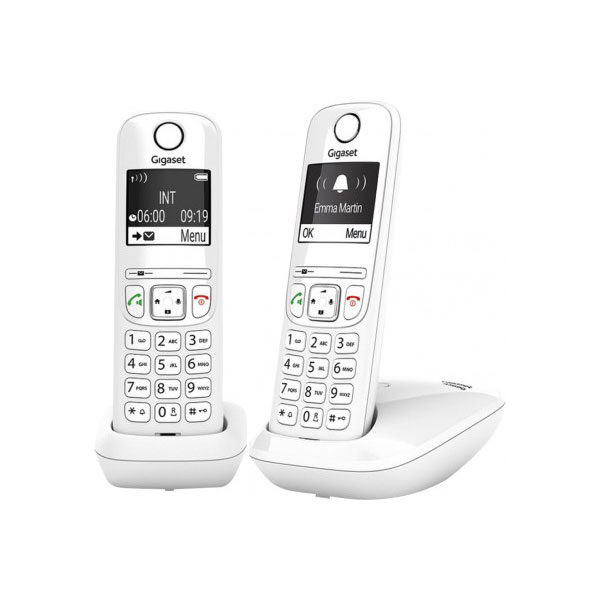 Gigaset AS690 DUO tlphone DECT blanc - base + 2 combins