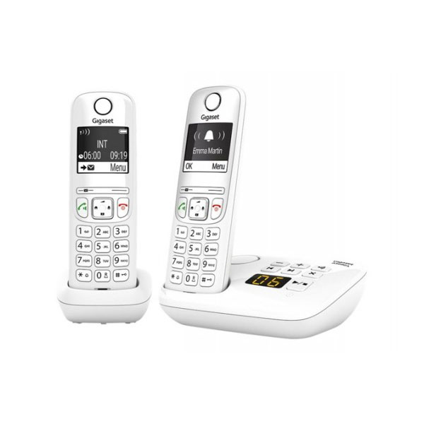 Gigaset as690a duo tlphone analog/dect blanc