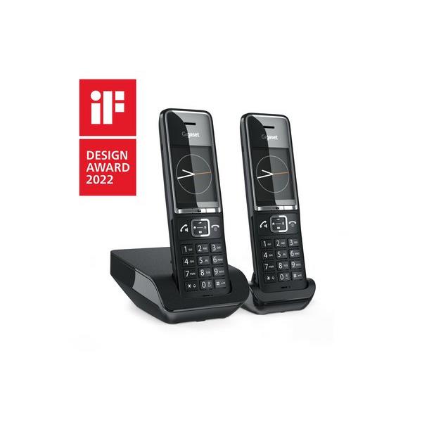 Gigaset comfort 550 duo tlphone tlphone dect identification de l'appelant noir