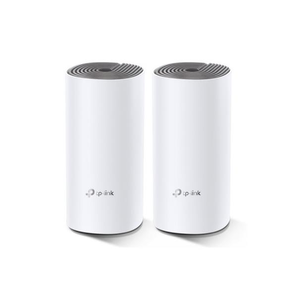 Tp-link deco e4 (2-pack) bi-bande (2,4 ghz / 5 ghz) wi-fi 5 (802.11ac) blanc, gris interne
