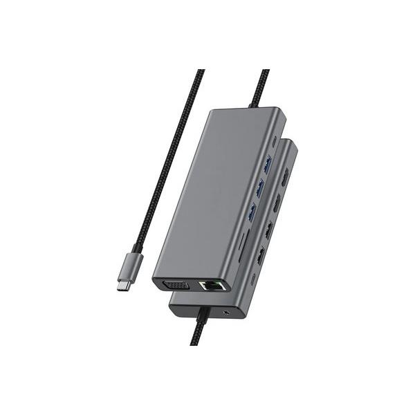 Minidock USB-C 8 Porte Spacegray - Hub Con Ethernet Gigabit, HDMI 4K E 3 USB 3.0 - Foto 11