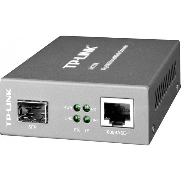 Tp-link mc220l convertisseur de support rseau 1000 mbit/s multimode, monomode noir