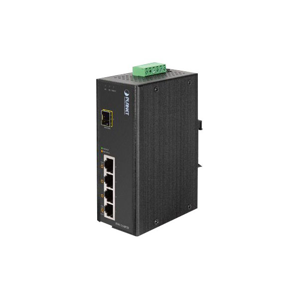 Planet sw indust 4P poe 10/100+Fibre SFP 100FX -45/75