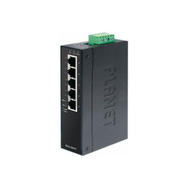 Planet Switch Indust Gigabit  -40/75 - 5 ports 10/100/1000
