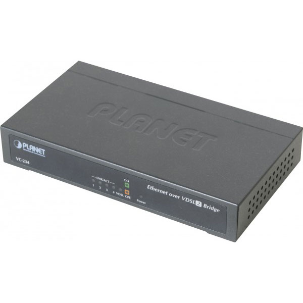 Planet VC-234 convert. VDSL2 RJ11 30a switch 4 ports RJ45