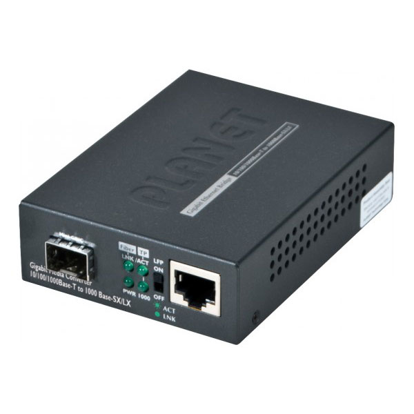 Planet GT-805A convert.fibre 10/100/1000 - sfp slot + LFP