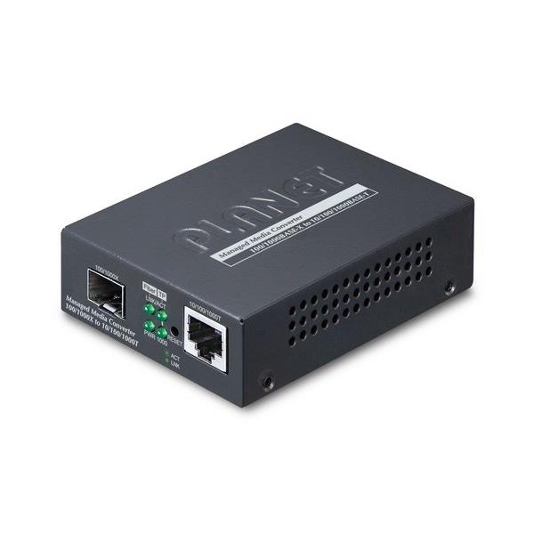 Planet web/snmp man convertisseur de support rseau noir