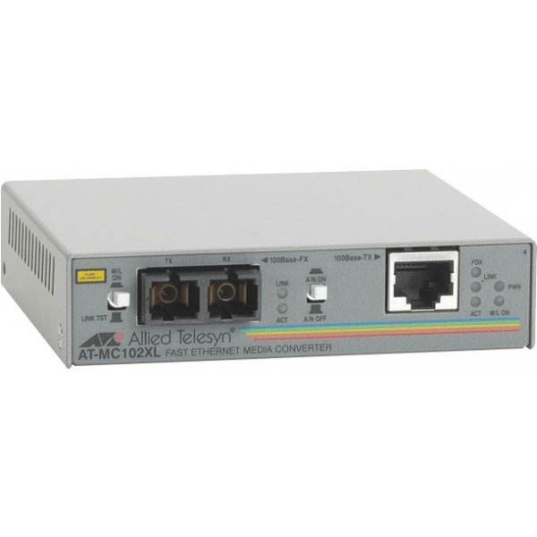 Allied telesis at-mc102xl convertisseur de support rseau 100 mbit/s