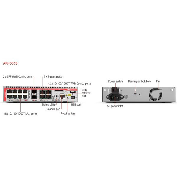 Allied telesis at-ar4050s-50 pare-feux (matriel) 1,9 gbit/s