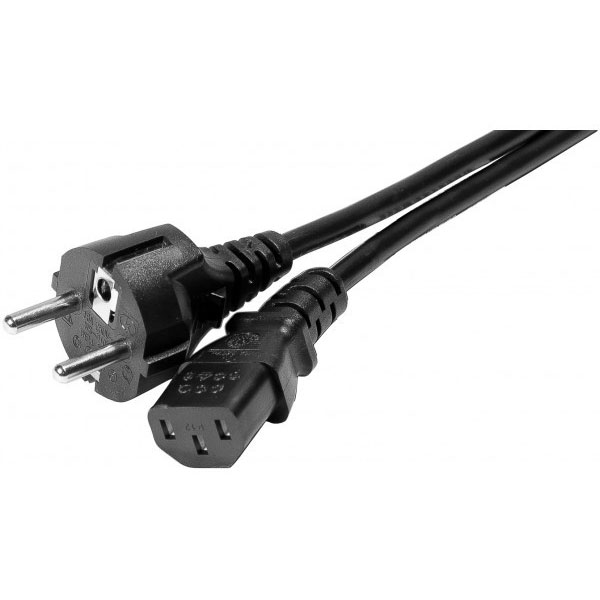 Cble lectrique noir 3 m coupleur c13