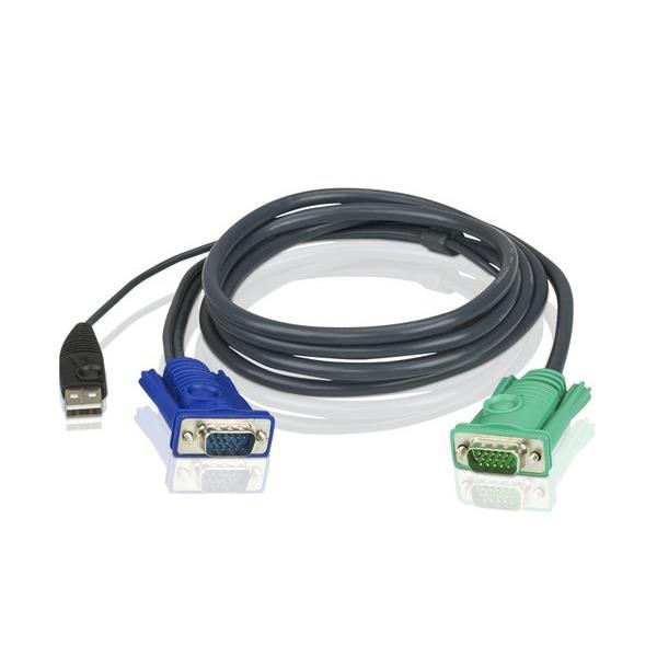 Aten cble kvm usb 1,2m avec sphd 3 en 1
