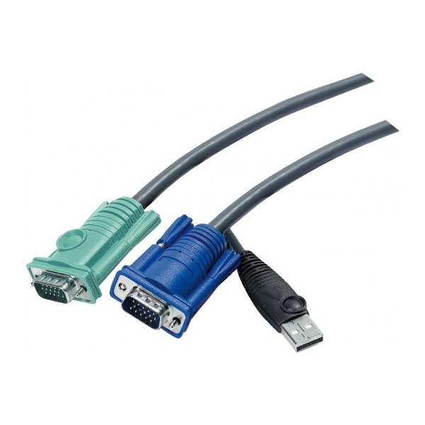 Aten cble kvm usb 5m avec sphd 3 en 1