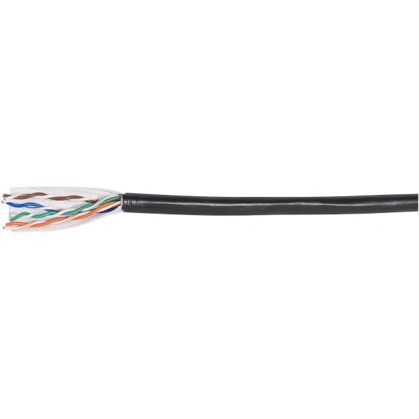 Gnrique ecf-612004 cble de rseau noir 100 m cat5e u/utp (utp)