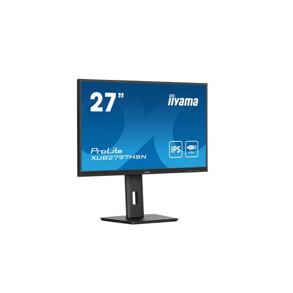 Iiyama prolite xub2797uhsnp-b1 cran plat de pc 68,6 cm (27") 3840 x 2160 pixels 4k ultra hd led noir