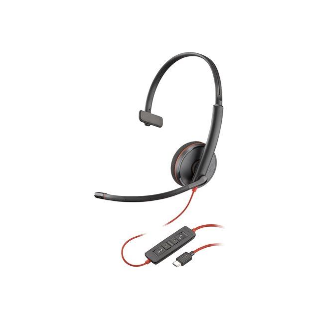 POLY Blackwire C3210 casque USB-C/A - 1 �couteur
