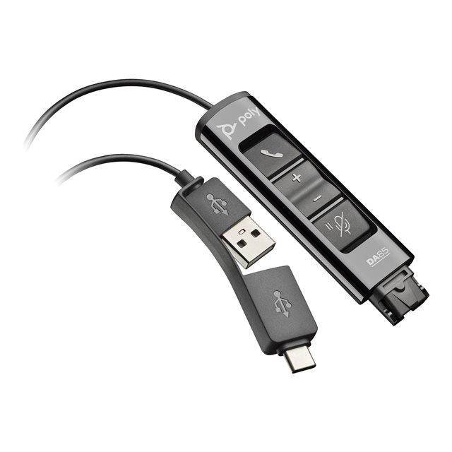 Adaptateur d?interface - Poly adaptateur da85 usb vers qd noir taa