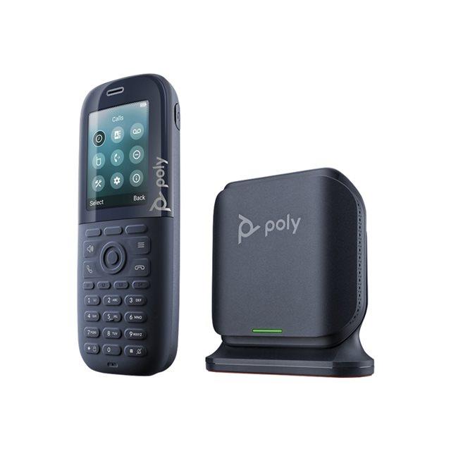 Poly station de base dect mono-cellule/double cellule rove 1 880-1 900 mhz b2 et kit combin tlphone 30
