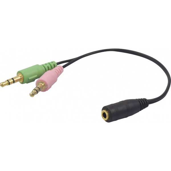 Adaptateur Jack 3.5 mm 4 points CTIA vers micro et casque stro