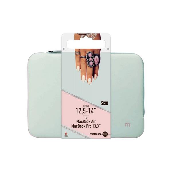 Mobilis Skin - Housse d ordinateur portable - 12.5" - 14" - gris perle, rose po