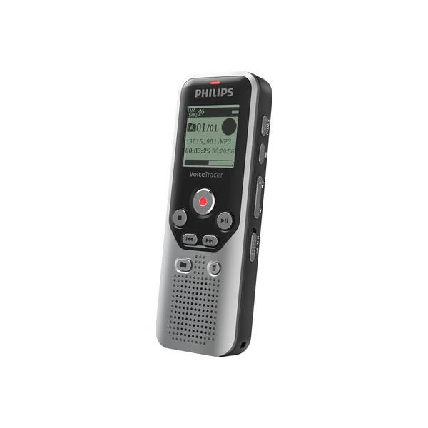 Philips dvt1250 dictaphone mmoire interne + carte mmoire noir, gris