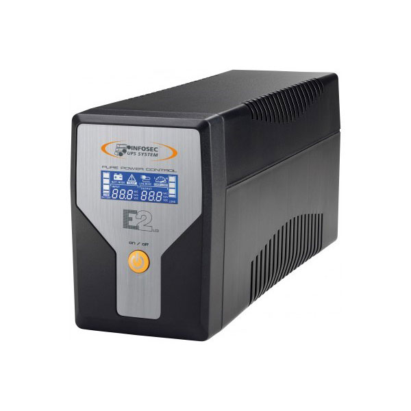 Infosec e2 lcd, 600va alimentation d'nergie non interruptible 0,6 kva