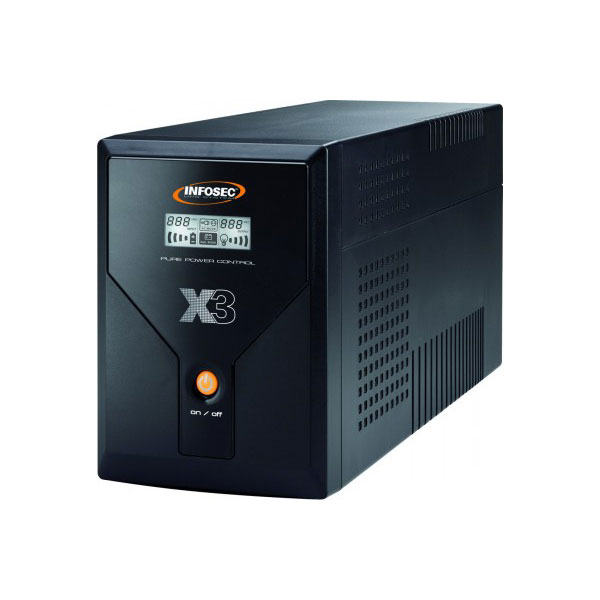 Infosec x3 ex lcd usb 2000 alimentation d'nergie non interruptible interactivit de ligne 2 kva 4 sortie(s) ca