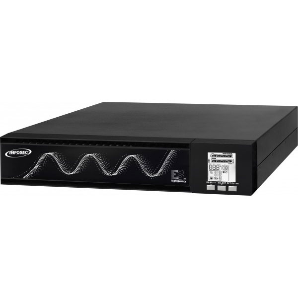 Infosec e3 performance 800 rt alimentation d'nergie non interruptible double-conversion (en ligne) 0,8 kva 720 w 8 sortie(s) ca