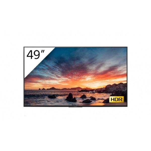 Sony fwd-49x80h/t cran d'affichage dynamique cran plat de signalisation numrique 123,2 cm (48.5") led, ips wifi 430 cd/m 4k ultra hd noir intgr dans le processeur android 9.0 18/7