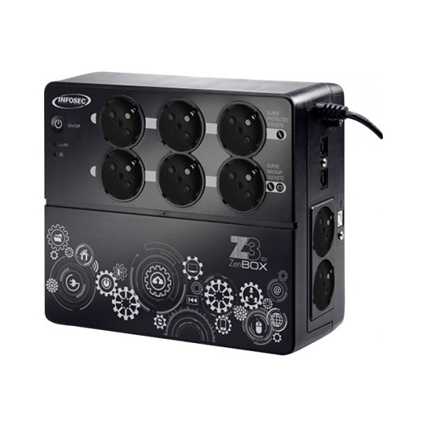 Infosec z3 zenergy box 1000 alimentation d'nergie non interruptible 1 kva 480 w 8 sortie(s) ca