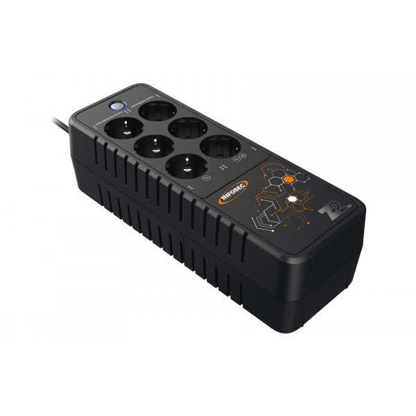 Infosec z2 ex 700 alimentation d'nergie non interruptible 0,7 kva 360 w 6 sortie(s) ca