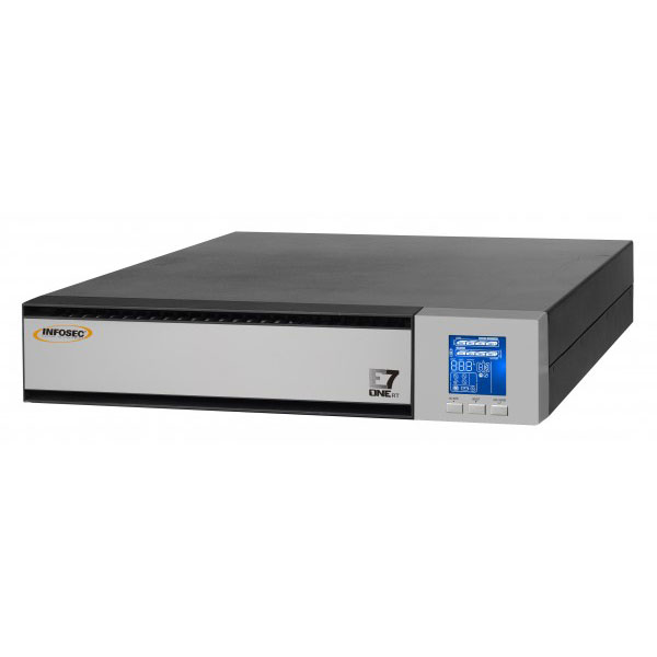 Infosec e7 one 1500 rt alimentation d'nergie non interruptible double-conversion (en ligne) 1,5 kva 1500 w 8 sortie(s) ca