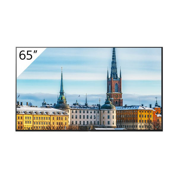 Sony fw-65bz30j cran d'affichage dynamique cran plat de signalisation numrique 165,1 cm (65") ips wifi 440 cd/m 4k ultra hd noir intgr dans le processeur android 10 24/7