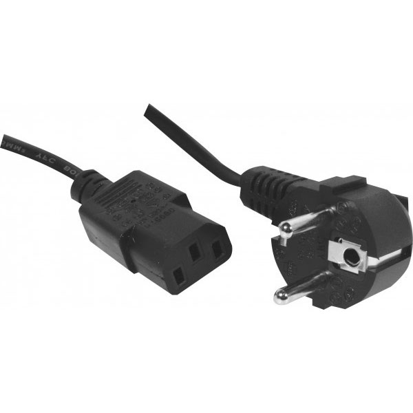 Exc 808020 cble lectrique noir 2,5 m prise d'alimentation type f coupleur c13