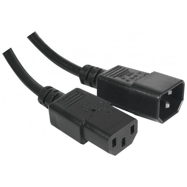 Dexlan 808040 cble lectrique noir 1,8 m coupleur c14 coupleur c13