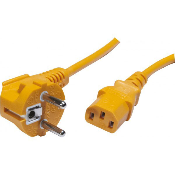 Gnrique ecf-808072 cble lectrique orange 1,8 m cee7/7 iec c13