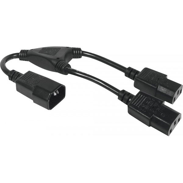 Hypertec 808430-hy cble lectrique noir 0,3 m coupleur c14 coupleur 2 x c13