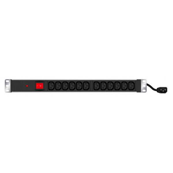 Multiprise 19   12 prises C13 / cordon C14 avec interrupteur+ protection