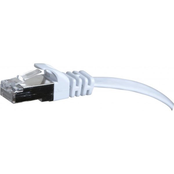 Cble de rseau blanc 5 m cat6 u/ftp (stp)